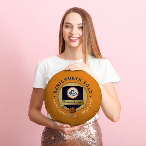 Luton Kenilworth Road - Football Legends - Circle Cushion 14"