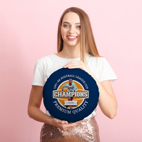 Luton League Cup - Football Legends - Circle Cushion 14"