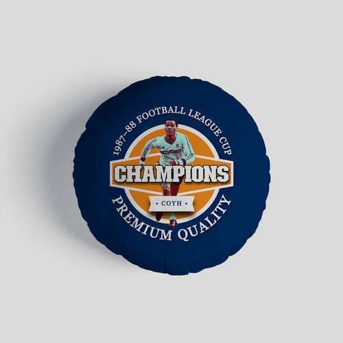 Luton League Cup - Football Legends - Circle Cushion 14"