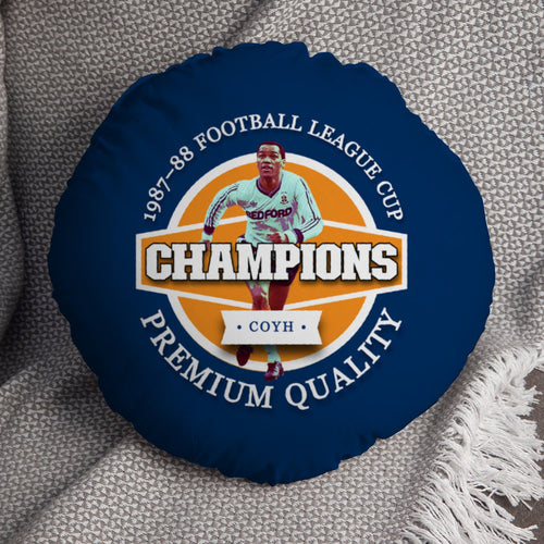 Luton League Cup - Football Legends - Circle Cushion 14"