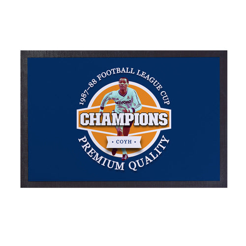 Luton League Cup  - Football Legends - Door Mat -60cm X 40cm