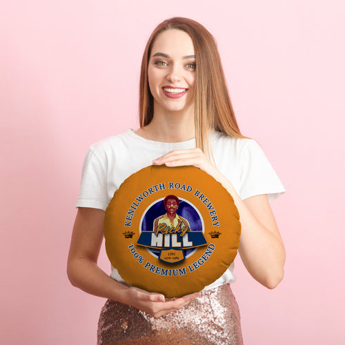 Luton Ricky Hill - Football Legends - Circle Cushion 14"
