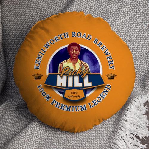Luton Ricky Hill - Football Legends - Circle Cushion 14"