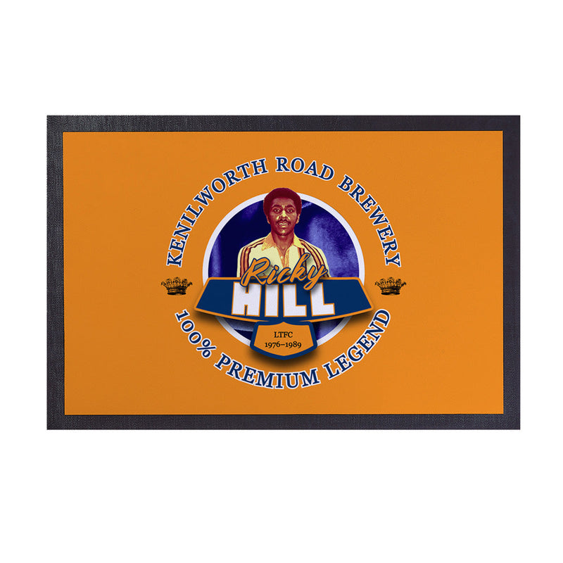 Luton Ricky Hill  - Football Legends - Door Mat -60cm X 40cm