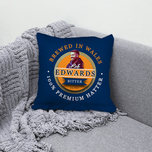 Luton Rob Edwards - Football Legends - Cushion 10"