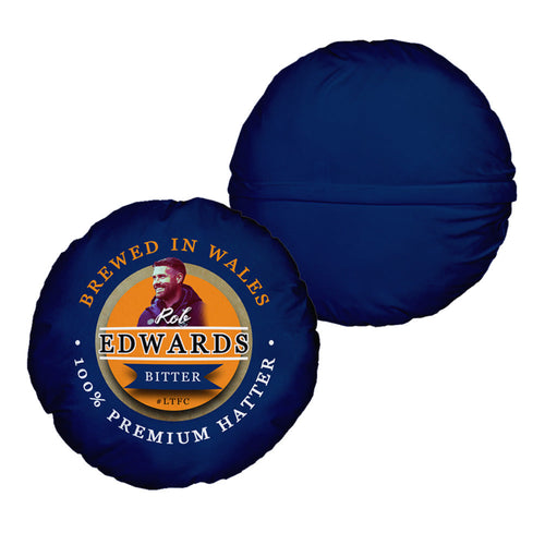 Luton Rob Edwards - Football Legends - Circle Cushion 14"