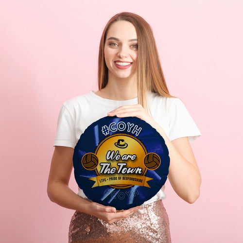 Luton We re the Town - Football Legends - Circle Cushion 14"