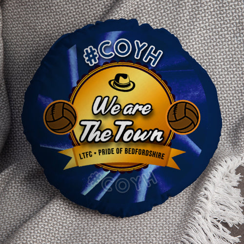 Luton We re the Town - Football Legends - Circle Cushion 14"