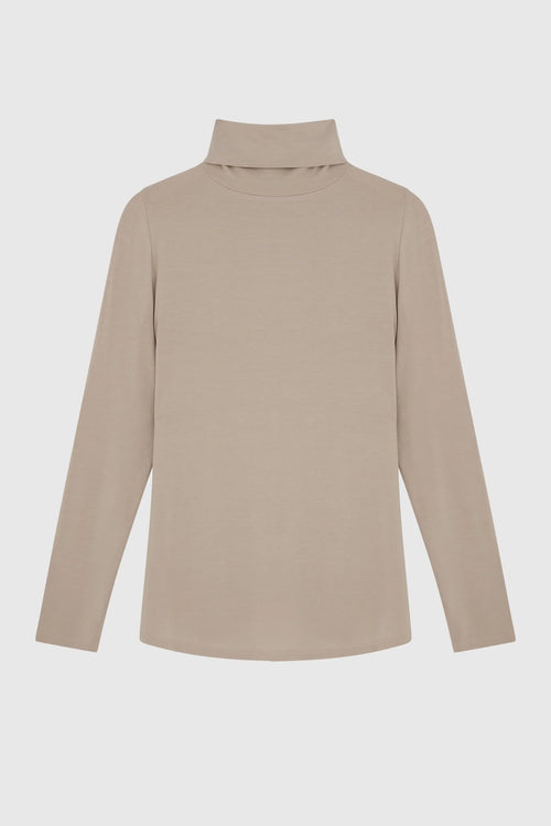 Roll Neck Micro Modal Top