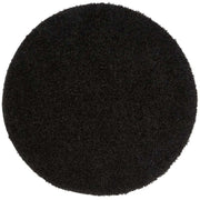 Washable Black Shaggy Rug