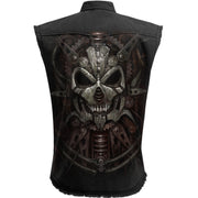 DIESEL PUNK - Sleeveless Stone Washed Worker Black