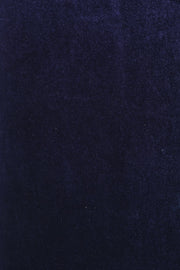 Lyes Velvet Short Sleeved Jumpsuit - Navy