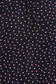 Louche Mara Teeny Flower Bud Print Ruffle Hem Wrap Midi Skirt