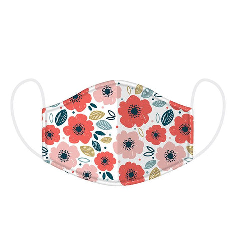 Poppy Fields Reusable Face Covering - Large