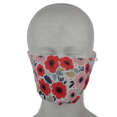 Poppy Fields Reusable Face Covering - Large