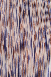 Maylis Line Print Pleat Mid Skirt