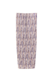 Maylis Line Print Pleat Mid Skirt