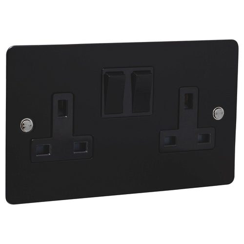 Caradok 2G Matt Black Socket - Steel Screws