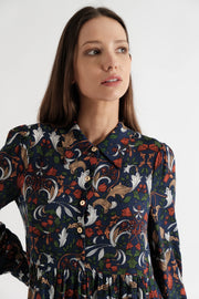 Melly Arts & Crafts Long Sleeve Mini Dress