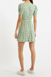 Merle Periwinkle V-Neck Mini Dress