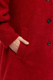 Louche Mischa Statement Sleeve Coat Red