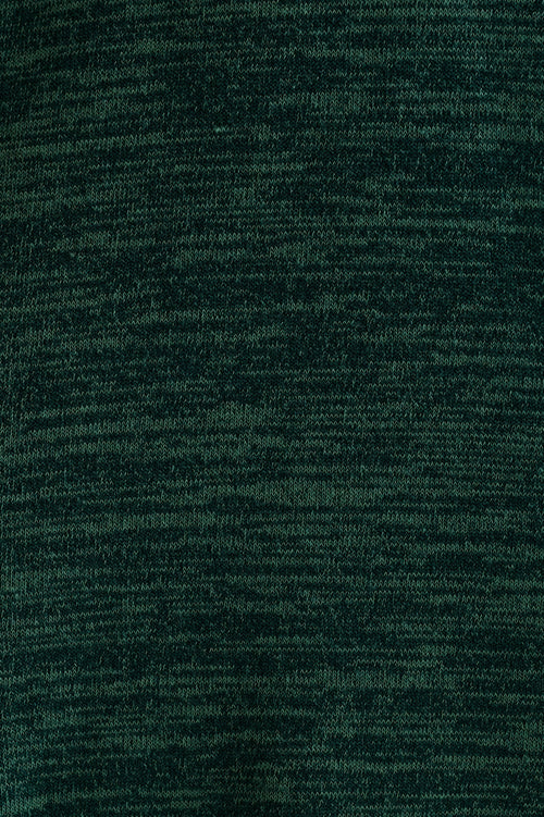 Ambrose Sustainable Marl Sweetheart Neck Midi Dress – Green