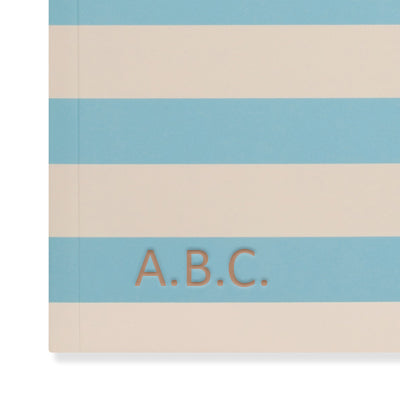 Matilda Moo | A5 Ruled Notebook | Striped | Blue