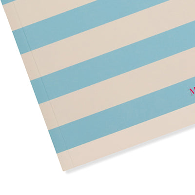 Matilda Moo | A5 Ruled Notebook | Striped | Blue