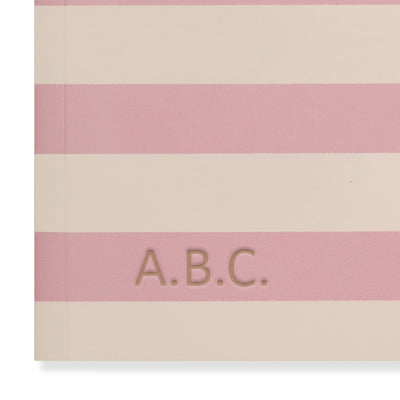 Matilda Moo | A5 Ruled Notebook | Striped | Pink