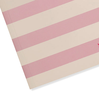 Matilda Moo | A5 Ruled Notebook | Striped | Pink