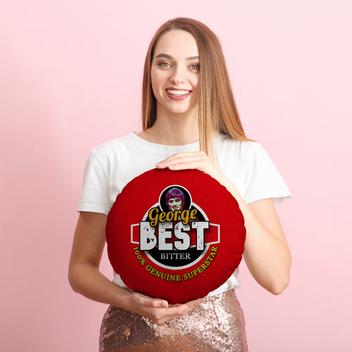 Manchester Red Best - Football Legends - Circle Cushion 14"