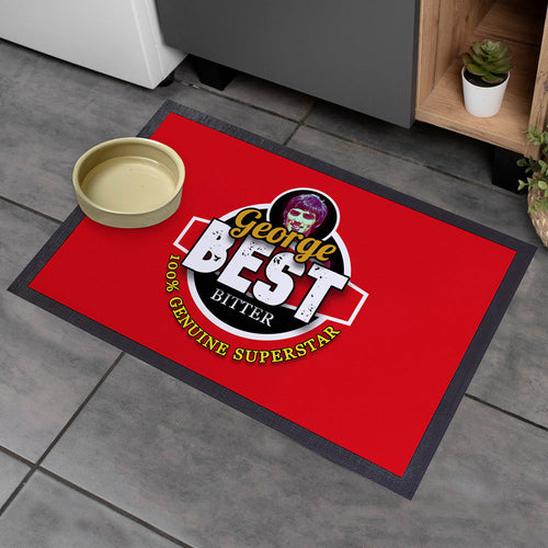 Manchester Red Best  - Football Legends - Door Mat -60cm X 40cm