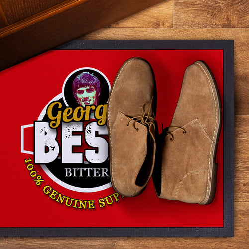 Manchester Red Best  - Football Legends - Door Mat -60cm X 40cm