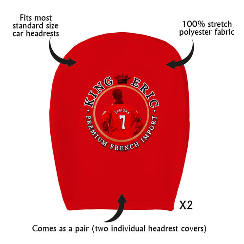 Manchester Red Cantona - Football Legends - Headrest Cover