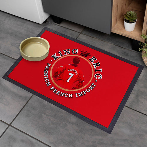 Manchester Red Cantona  - Football Legends - Door Mat -60cm X 40cm
