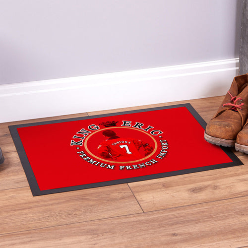 Manchester Red Cantona  - Football Legends - Door Mat -60cm X 40cm