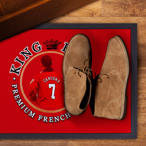 Manchester Red Cantona  - Football Legends - Door Mat -60cm X 40cm
