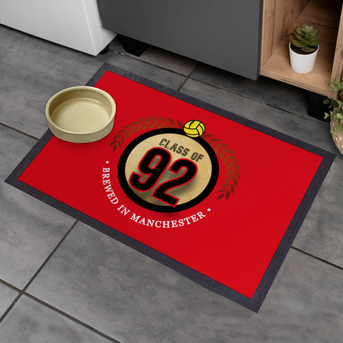 Manchester Red Class of 92  - Football Legends - Door Mat -60cm X 40cm