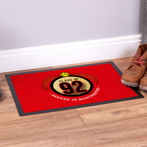 Manchester Red Class of 92  - Football Legends - Door Mat -60cm X 40cm