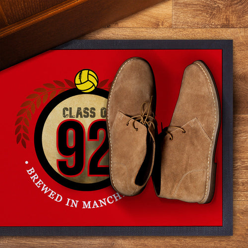Manchester Red Class of 92  - Football Legends - Door Mat -60cm X 40cm