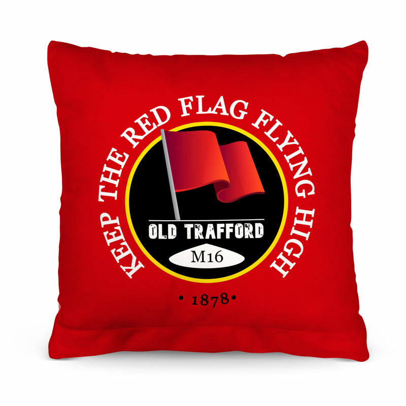 Manchester Red Red Flag - Football Legends - Cushion 10"
