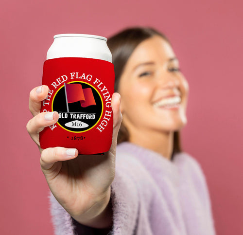 Manchester Red Red Flag - Football Legends - Can Cooler
