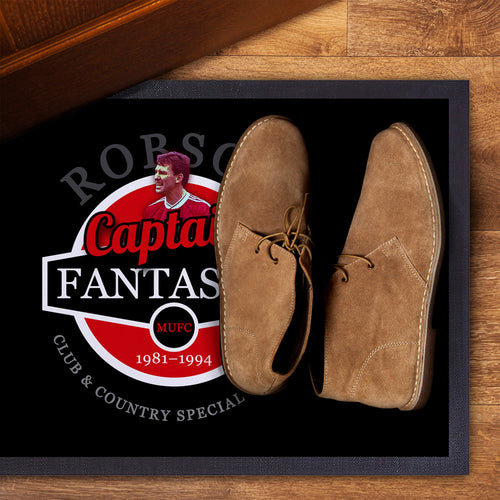 Manchester Red Robson  - Football Legends - Door Mat -60cm X 40cm