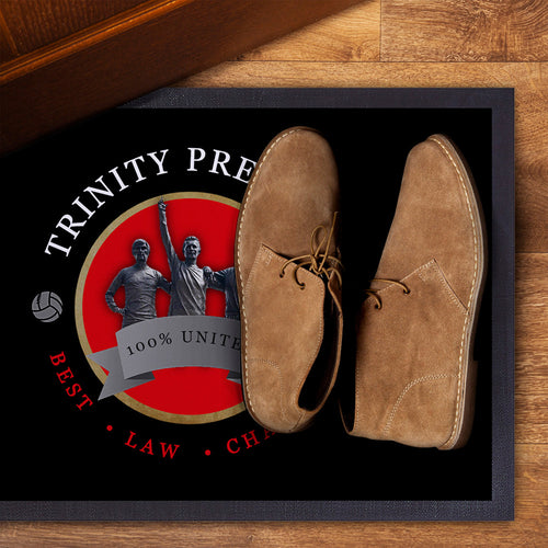 Manchester Red Trinity  - Football Legends - Door Mat -60cm X 40cm