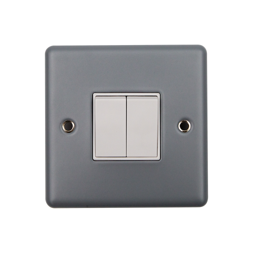 Caradok 2G 2W 10A Switch Metalclad Veritage
