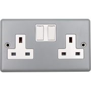 Caradok 2G 13A Switched Socket Metalclad Veritage