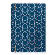 Matilda Myres | A5 Ruled Notebook with Rose Gold Foil | Navy