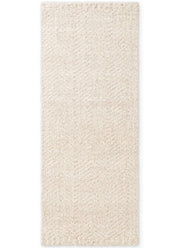 Majoli Natural White Herringbone Wool & Jute Rug