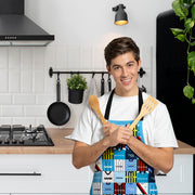 Manchester Blue - Kit Montage - Water-Resistant Adults Apron