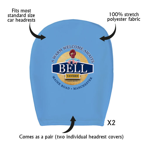 Manchester Blue Colin Bell - Football Legends - Headrest Cover